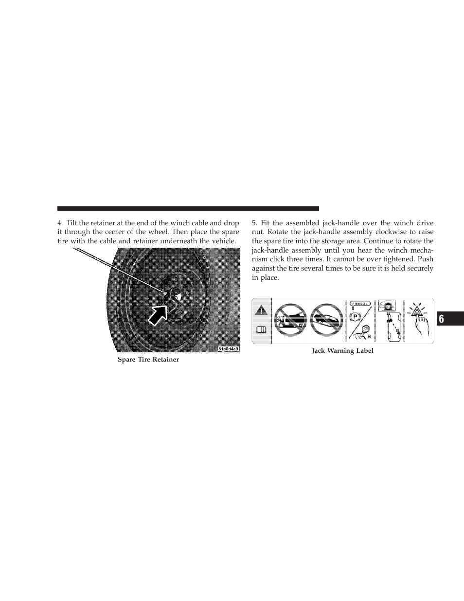 Jacking instructions | Dodge 2009 Journey User Manual | Page 403 / 523