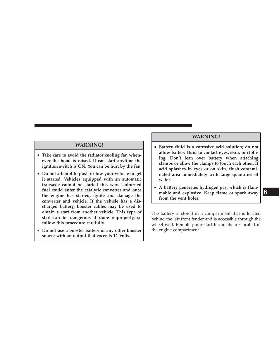 Jump-starting procedures | Dodge 2009 Journey User Manual | Page 409 / 523