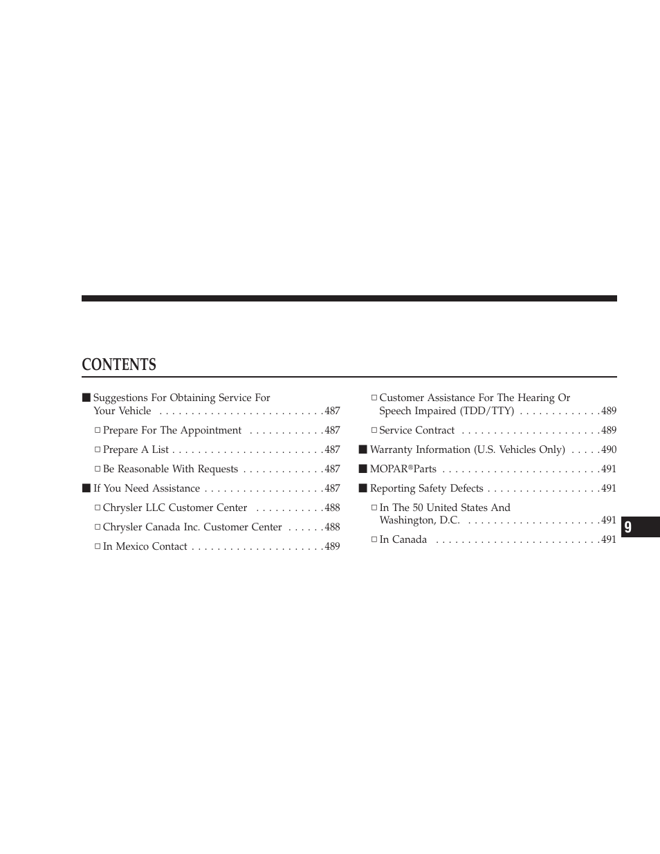 Dodge 2009 Journey User Manual | Page 487 / 523