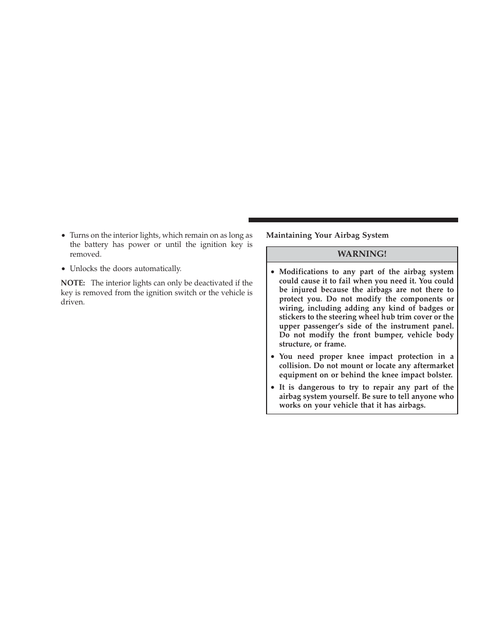 Dodge 2009 Journey User Manual | Page 64 / 523