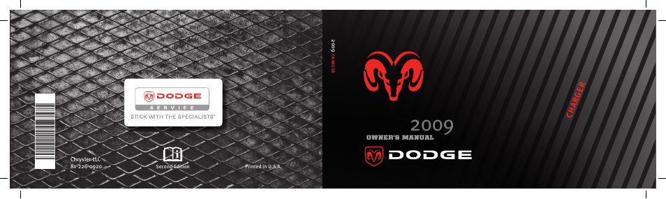 Dodge 2009 Charger User Manual | 484 pages