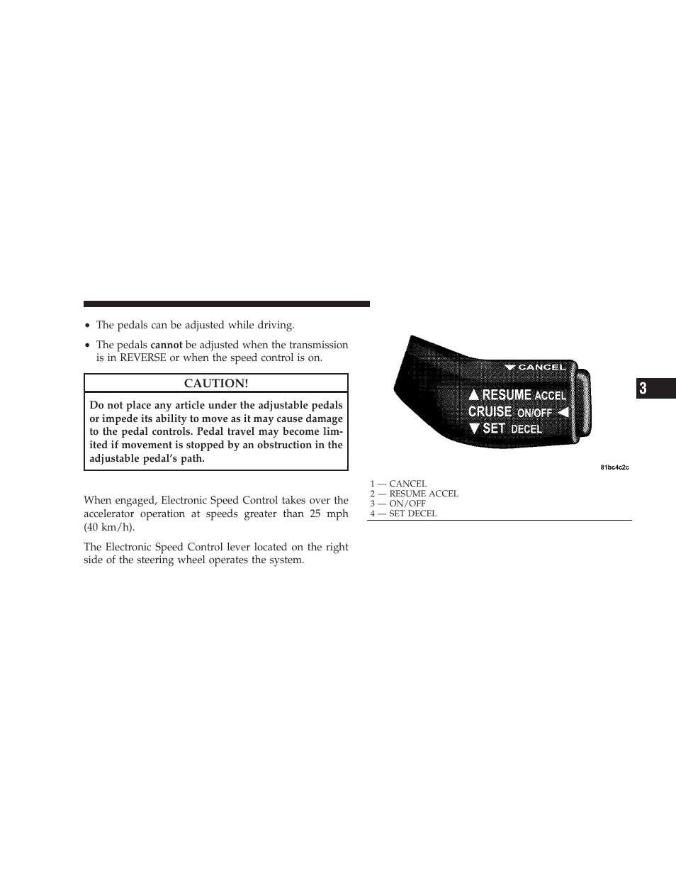 Electronic speed control | Dodge 2009 Charger User Manual | Page 143 / 484