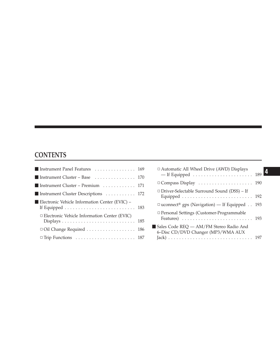 Dodge 2009 Charger User Manual | Page 167 / 484