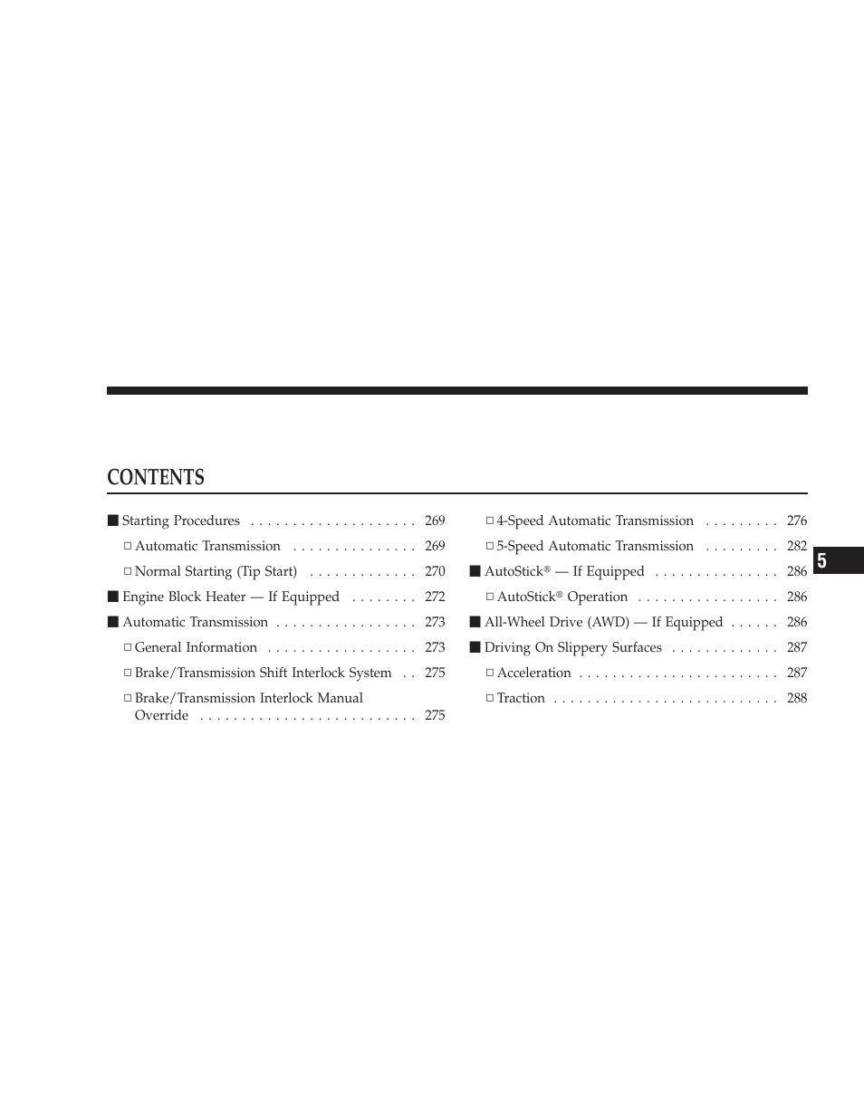 Dodge 2009 Charger User Manual | Page 267 / 484