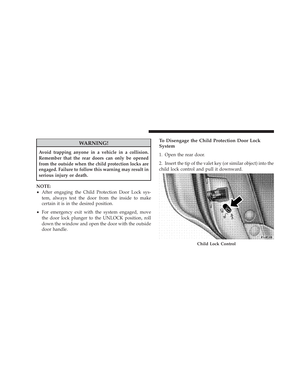 Dodge 2009 Charger User Manual | Page 36 / 484