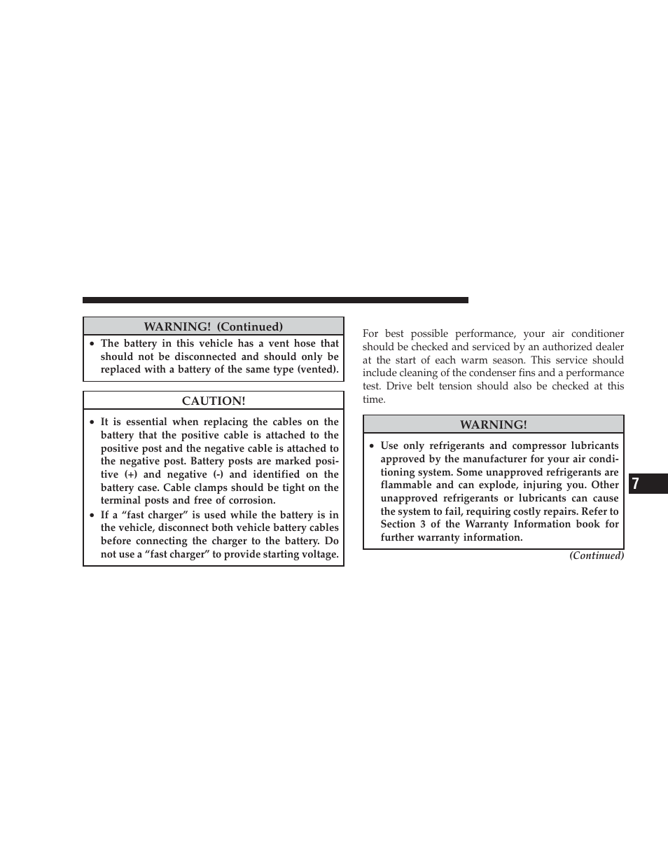 Air conditioner maintenance | Dodge 2009 Charger User Manual | Page 393 / 484