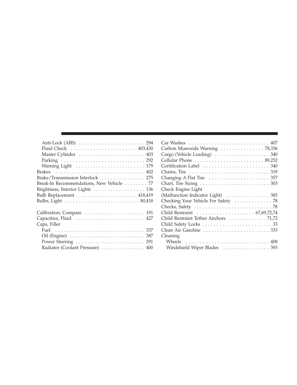 Dodge 2009 Charger User Manual | Page 464 / 484