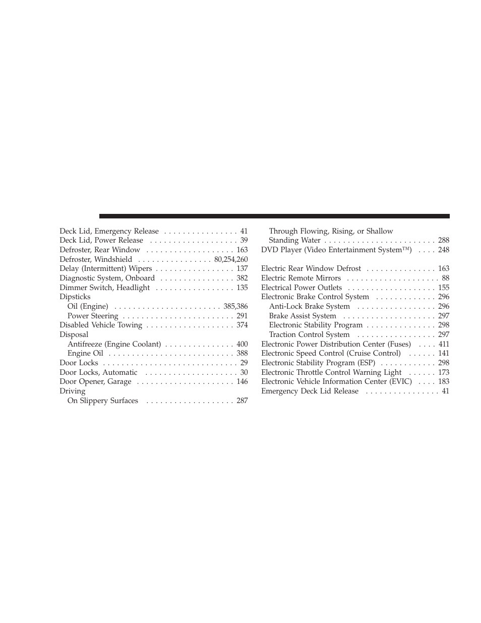 Dodge 2009 Charger User Manual | Page 466 / 484