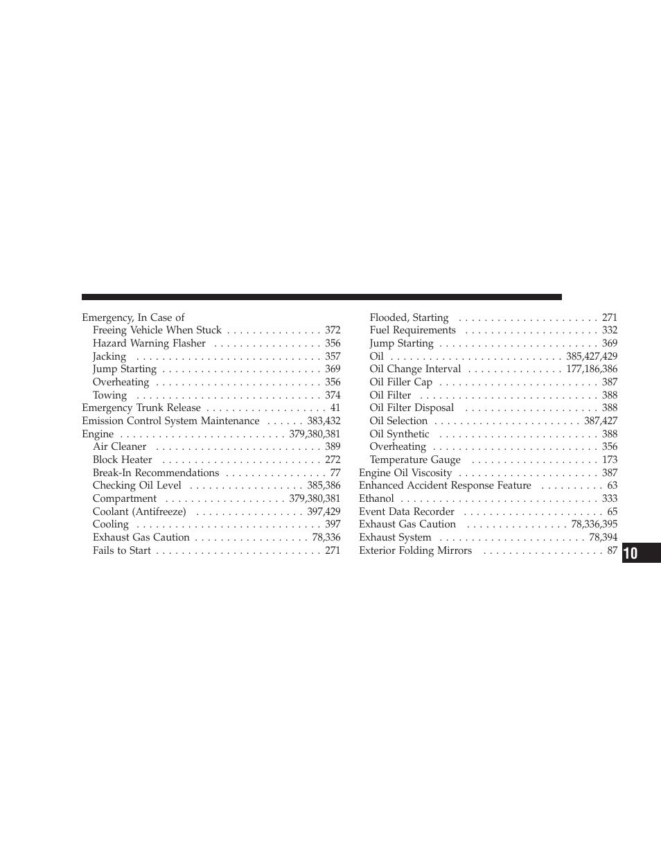 Dodge 2009 Charger User Manual | Page 467 / 484