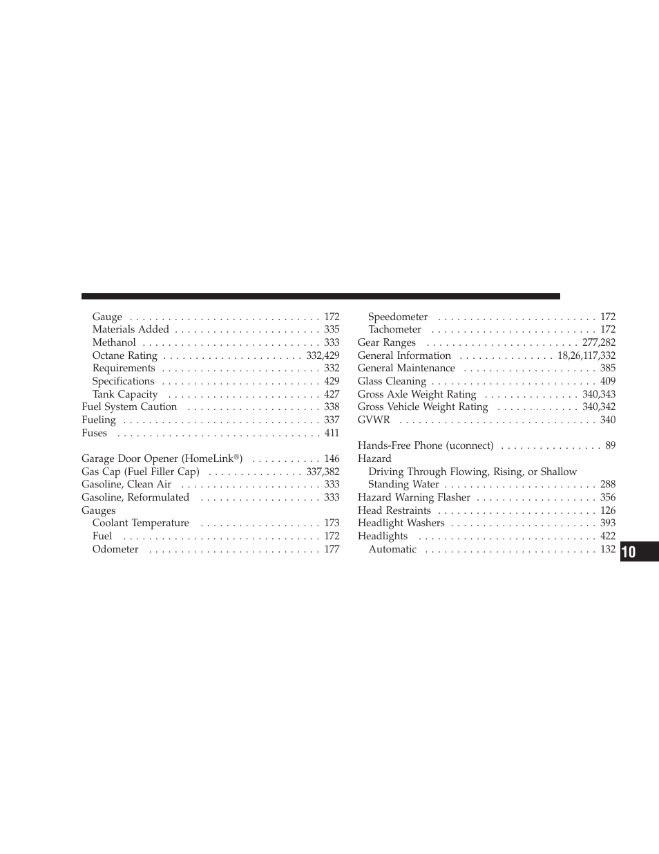 Dodge 2009 Charger User Manual | Page 469 / 484