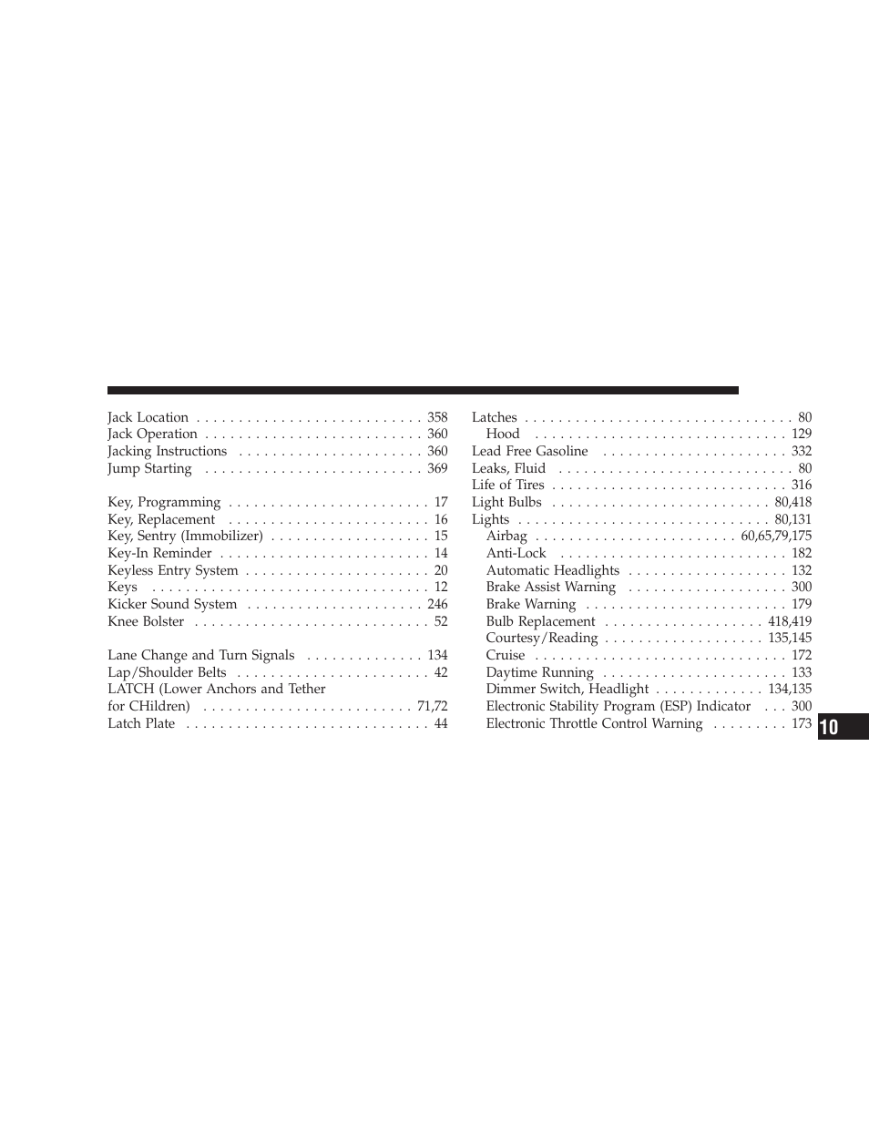 Dodge 2009 Charger User Manual | Page 471 / 484