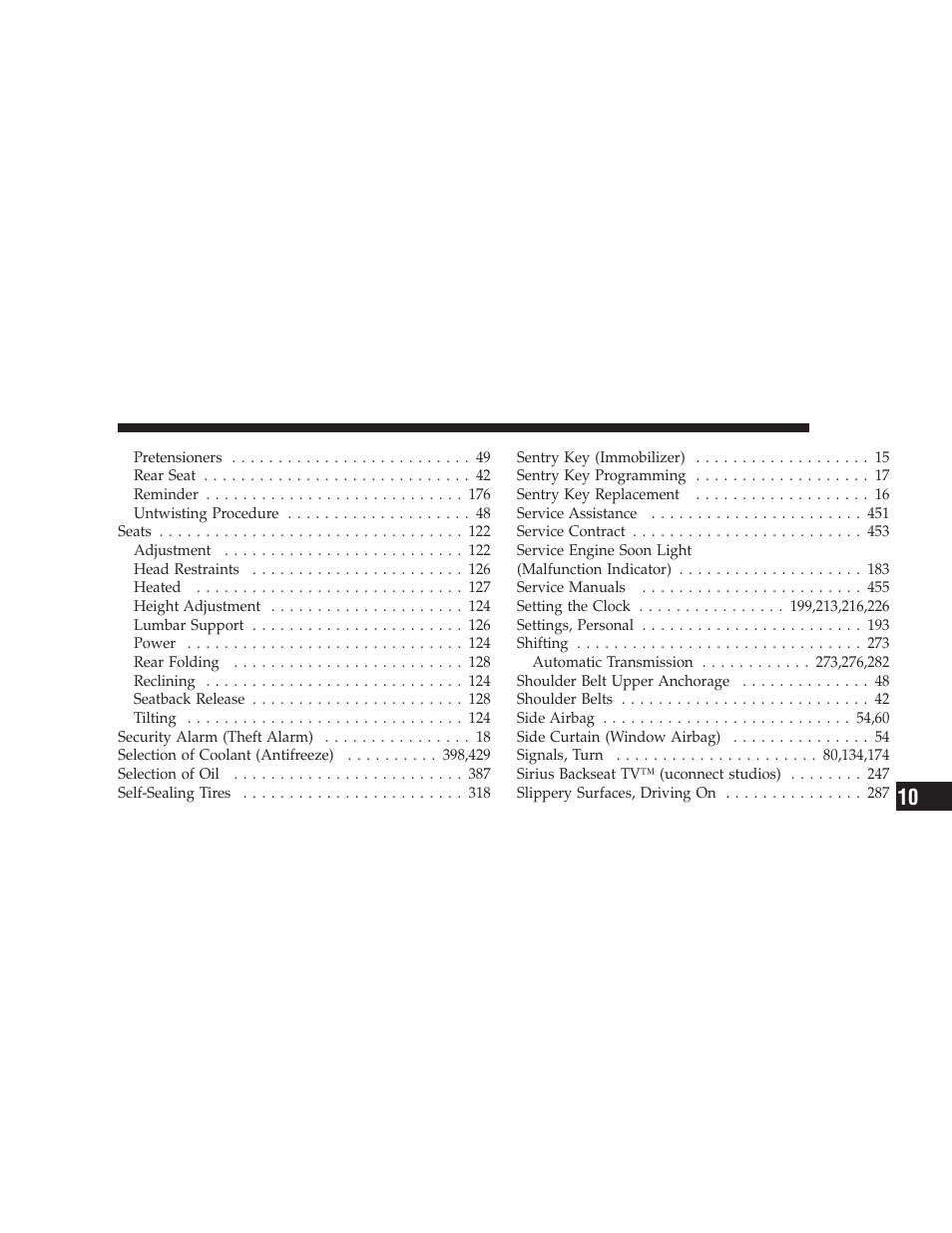 Dodge 2009 Charger User Manual | Page 477 / 484