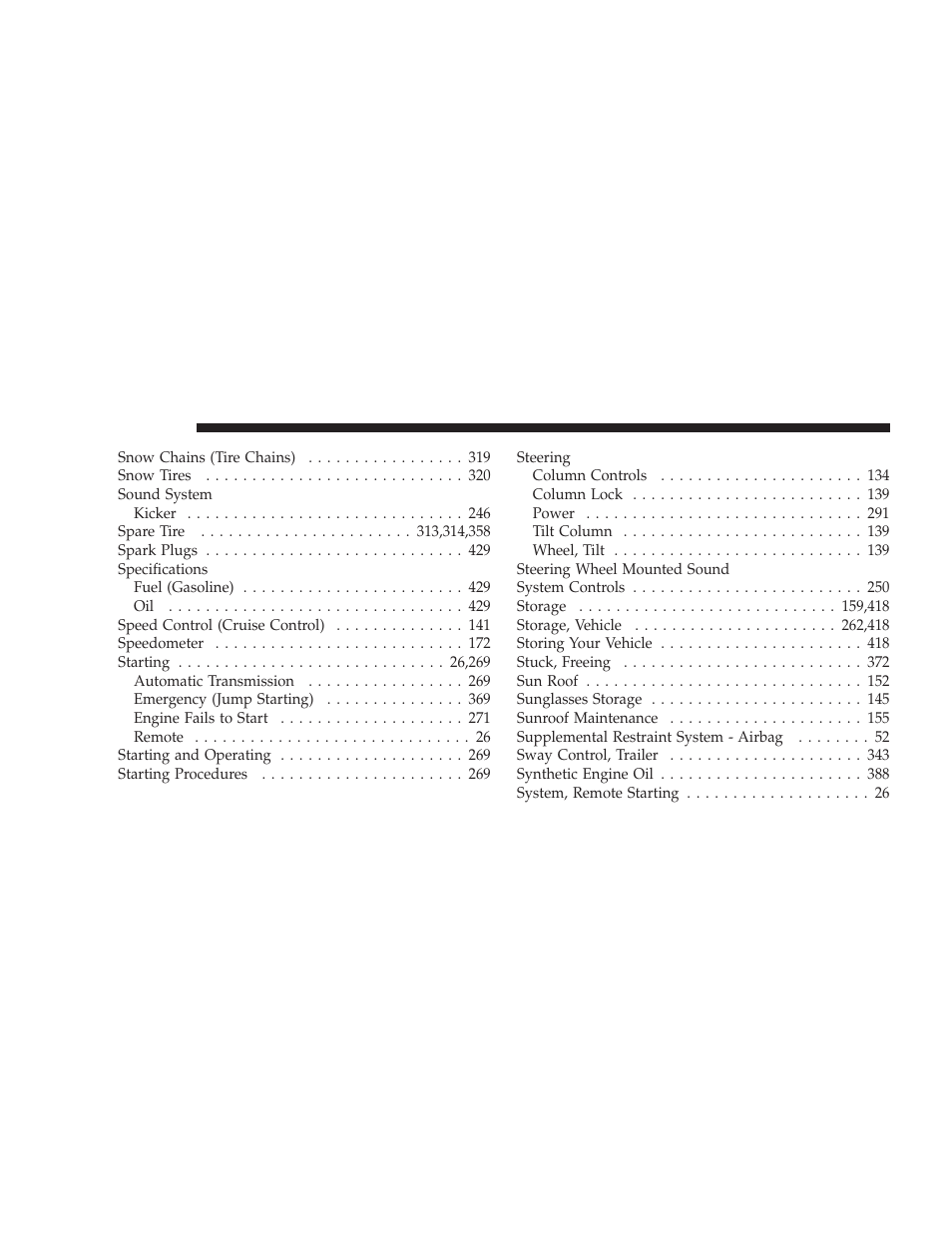 Dodge 2009 Charger User Manual | Page 478 / 484