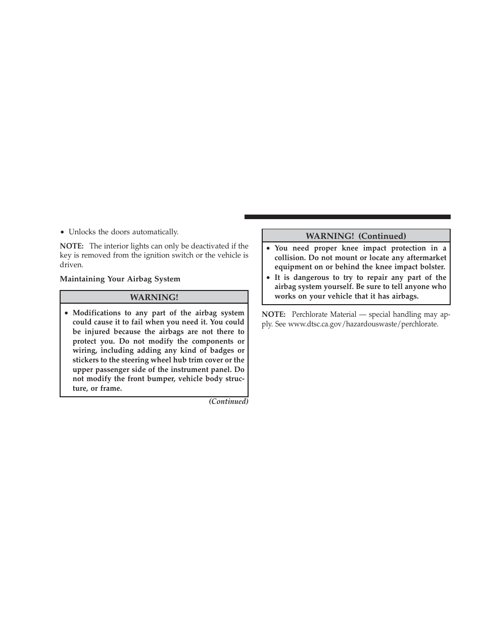 Dodge 2009 Charger User Manual | Page 66 / 484