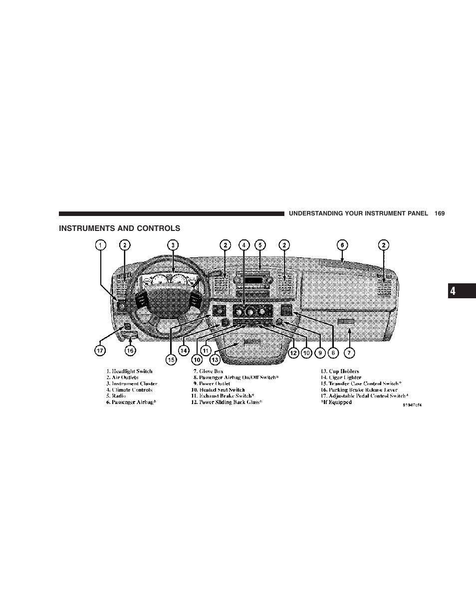 Instruments and controls | Dodge 2007 Ram Chassis Cab User Manual | Page 169 / 532