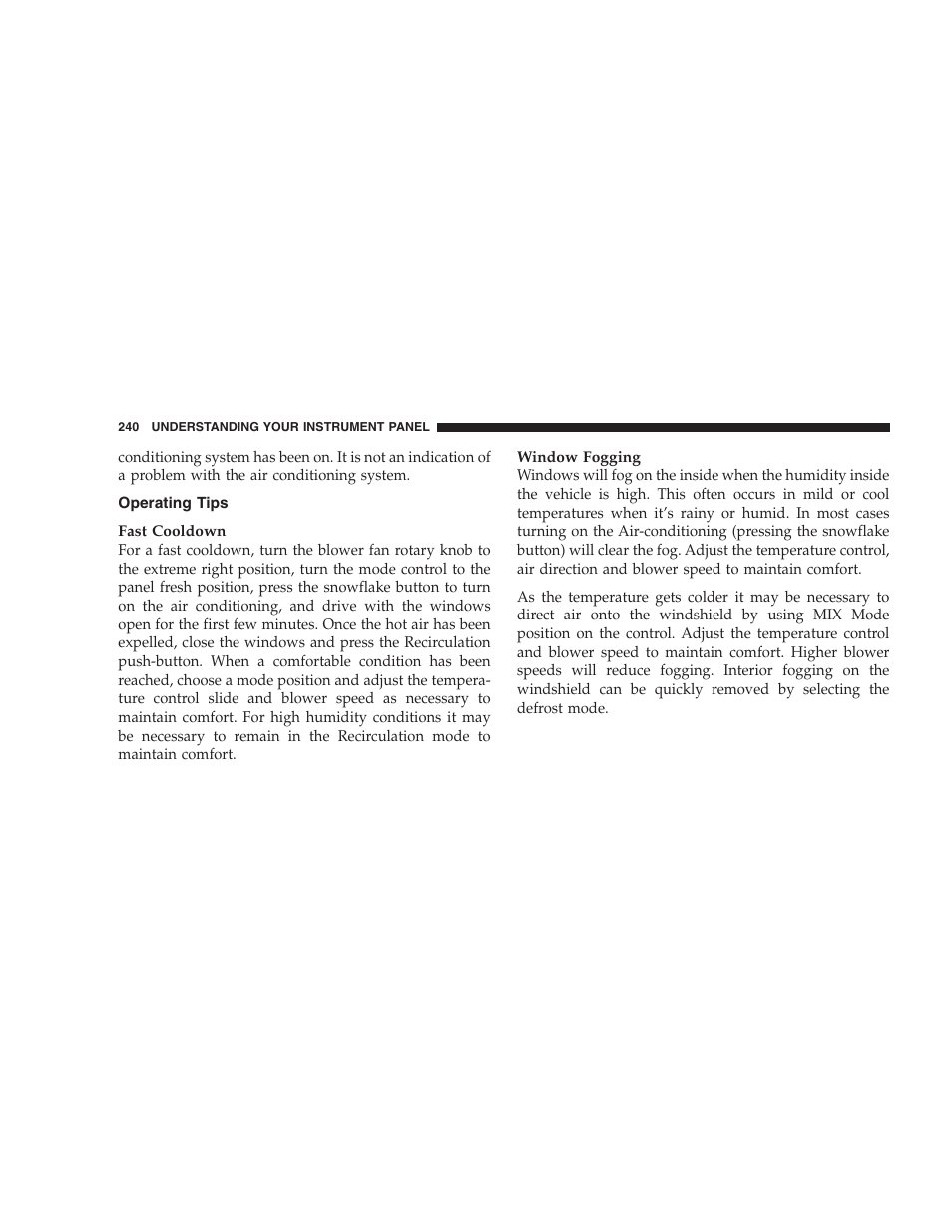 Operating tips | Dodge 2007 Ram Chassis Cab User Manual | Page 240 / 532