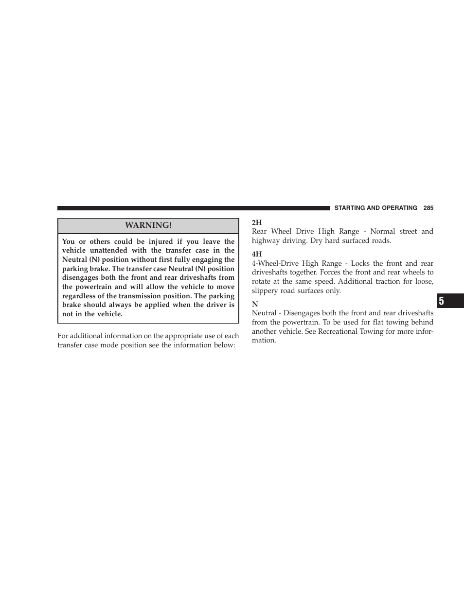 Dodge 2007 Ram Chassis Cab User Manual | Page 285 / 532
