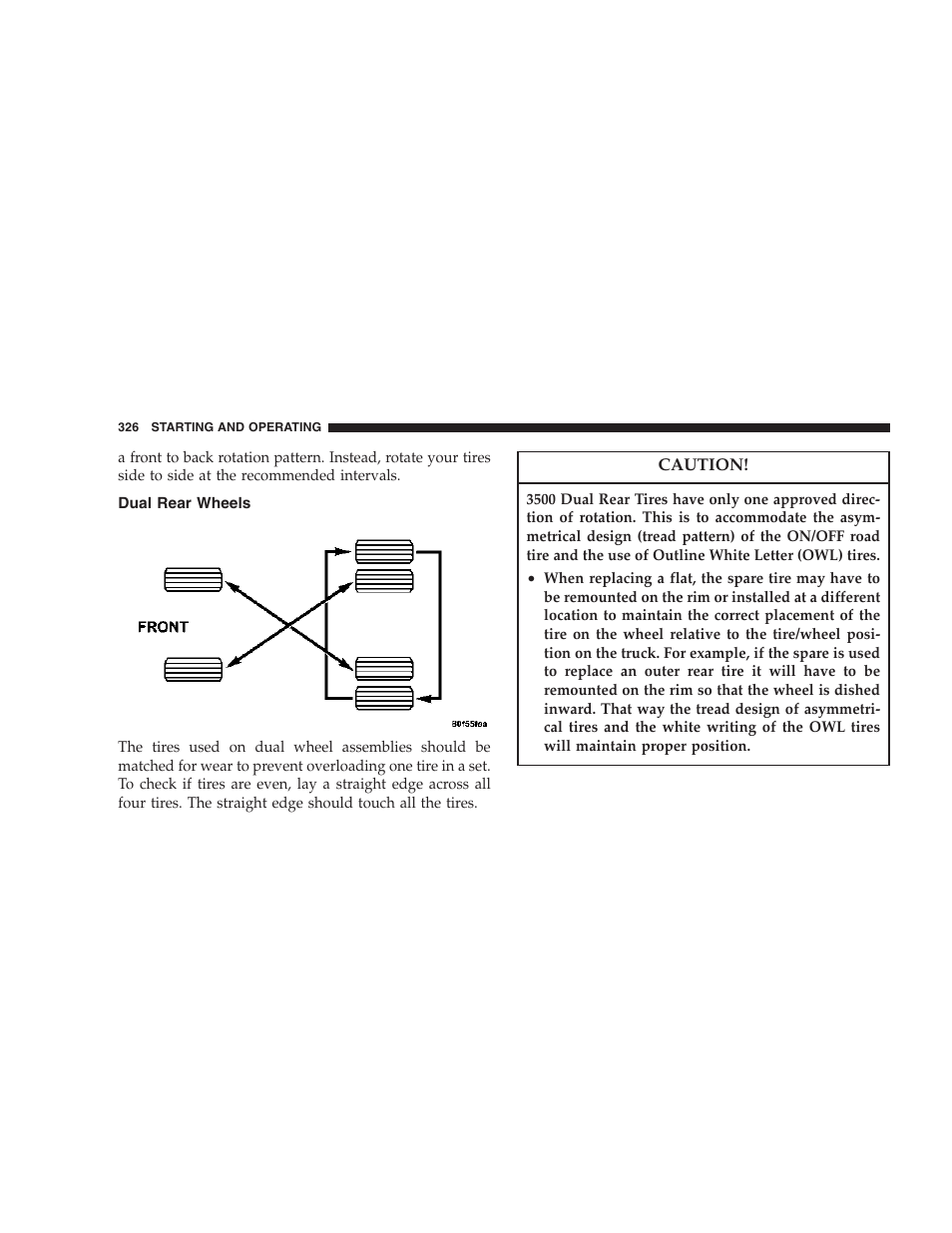 Dual rear wheels | Dodge 2007 Ram Chassis Cab User Manual | Page 326 / 532