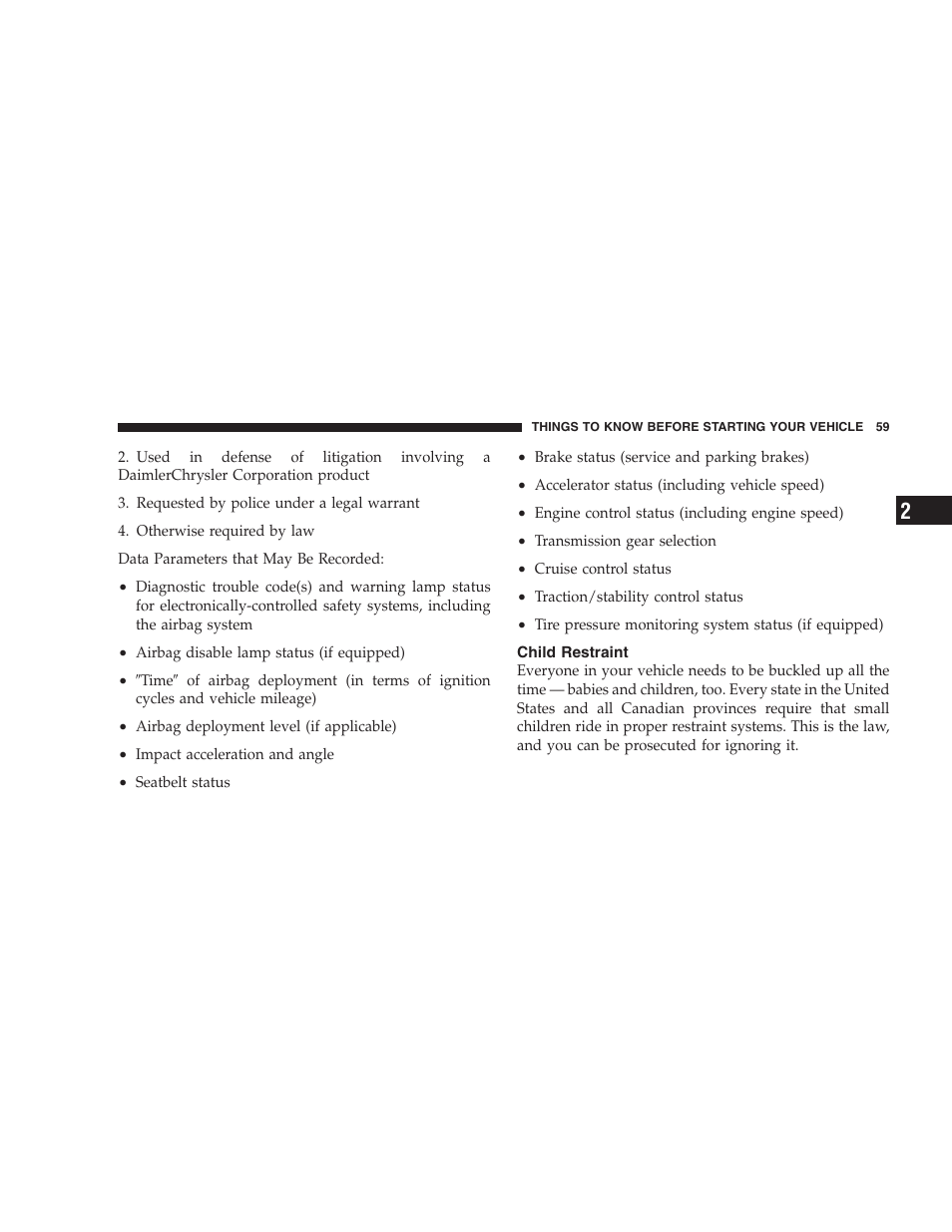 Child restraint | Dodge 2007 Ram Chassis Cab User Manual | Page 59 / 532