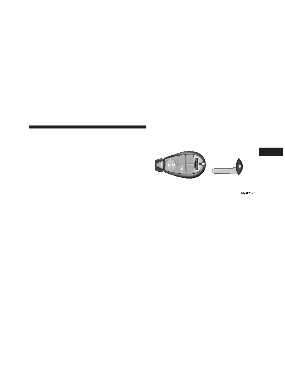 Fob with integrated key, Ignition key removal | Dodge 2009 Challenger User Manual | Page 15 / 469