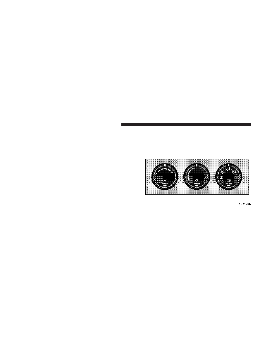 Radio operation and cellular phones, Climate controls, Manual air conditioning and heating system | Manual air conditioning and heating, System | Dodge 2009 Challenger User Manual | Page 232 / 469