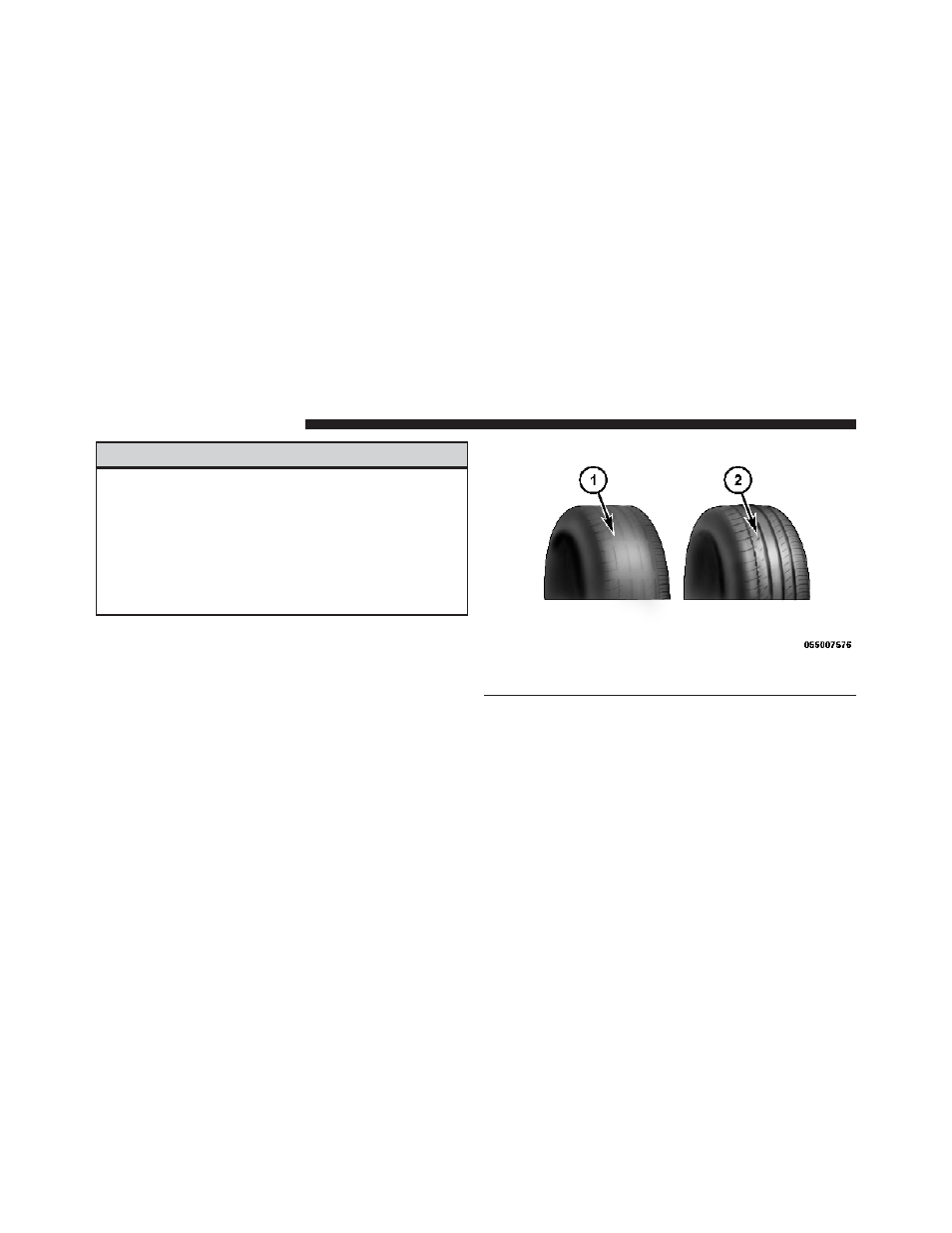 Tread wear indicators | Dodge 2009 Challenger User Manual | Page 304 / 469