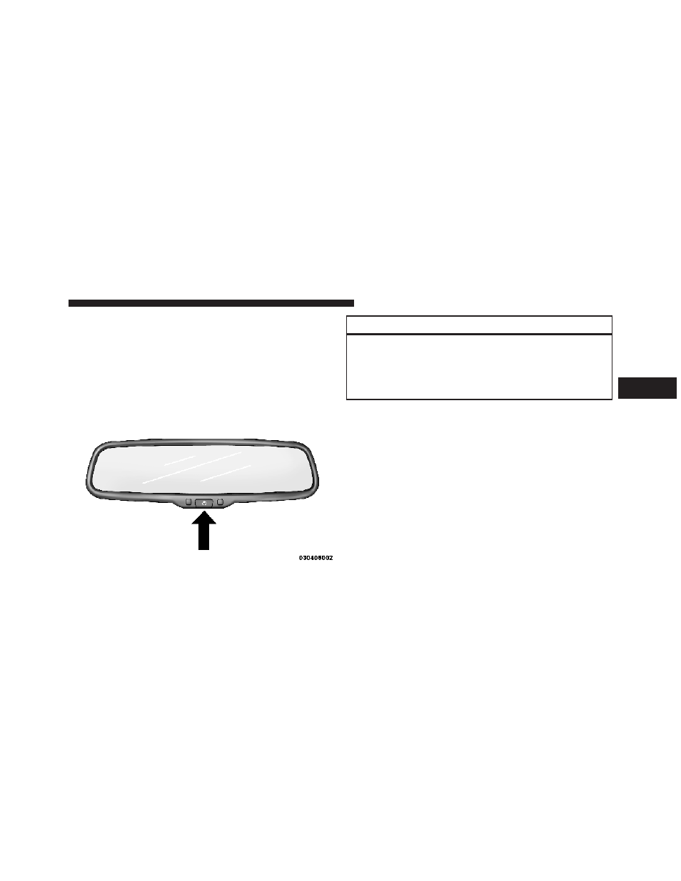 Mirrors, Automatic dimming mirror - if equipped, Outside mirrors | Automatic dimming mirror — if equipped | Dodge 2009 Challenger User Manual | Page 77 / 469