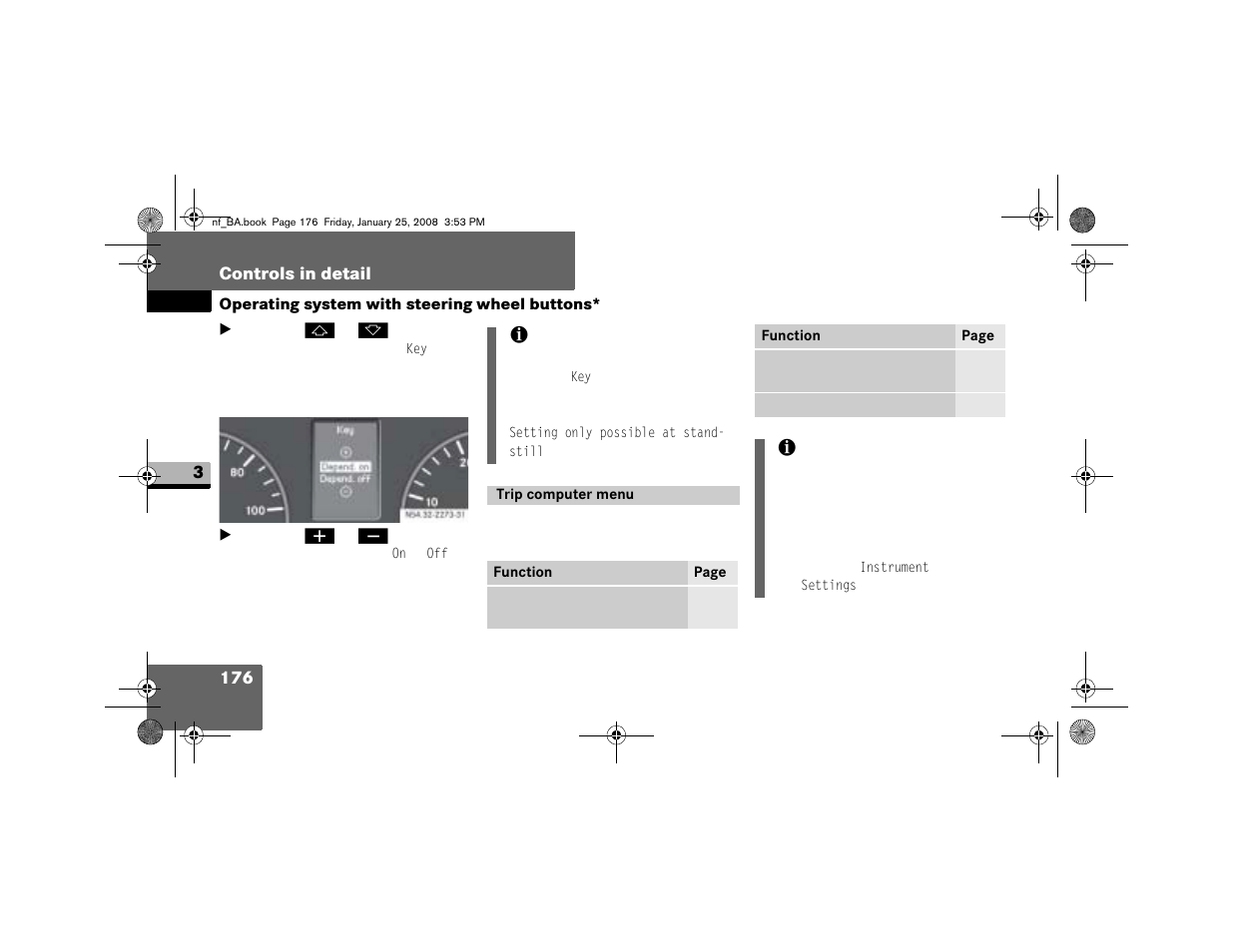 Trip computer menu | Dodge 2008 Sprinter User Manual | Page 178 / 666