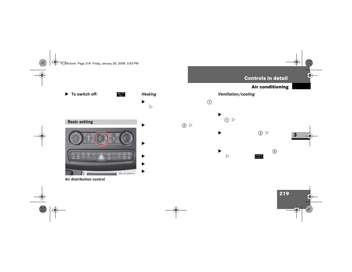 Basic setting | Dodge 2008 Sprinter User Manual | Page 221 / 666