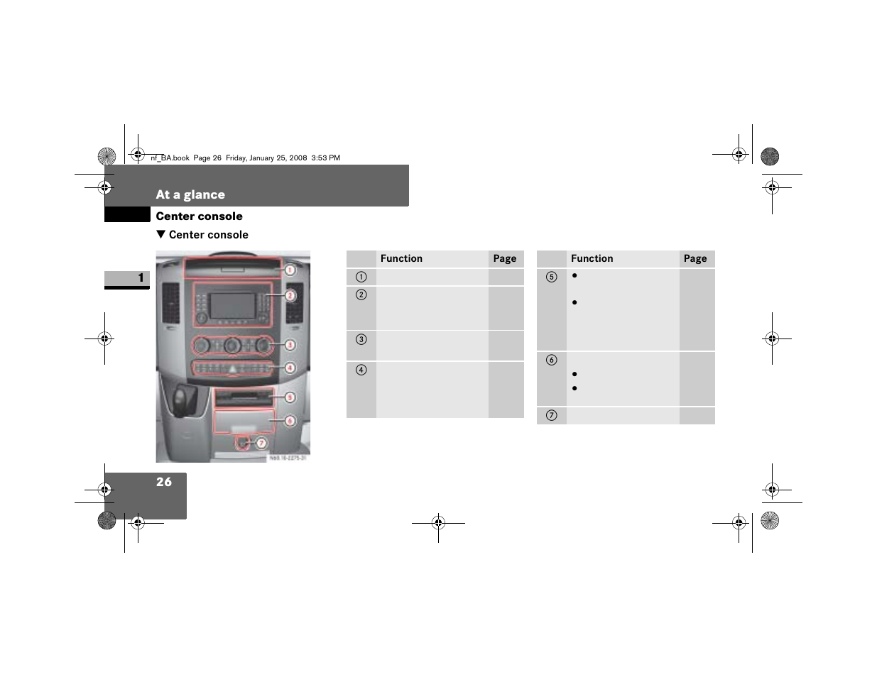 Center console | Dodge 2008 Sprinter User Manual | Page 28 / 666