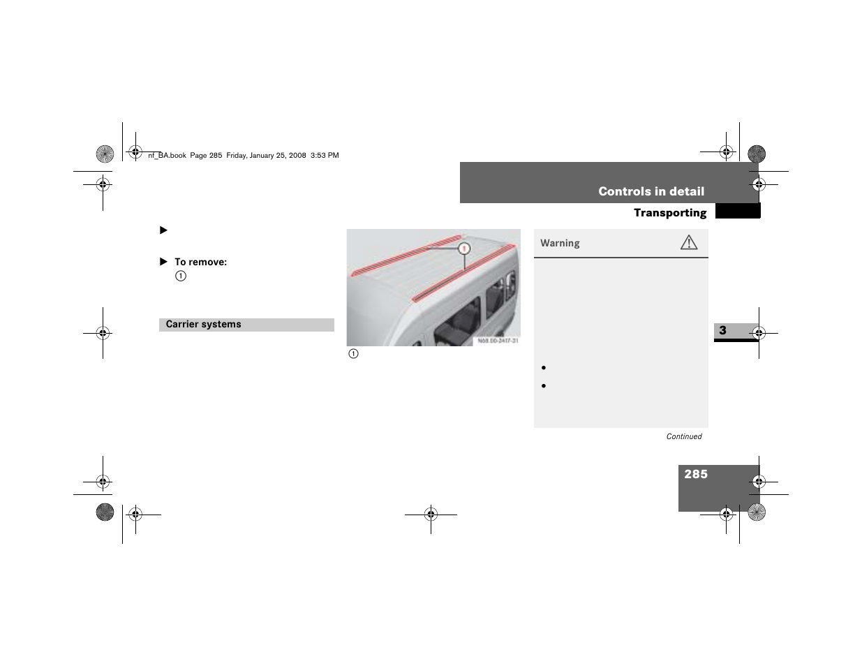 Carrier systems | Dodge 2008 Sprinter User Manual | Page 287 / 666