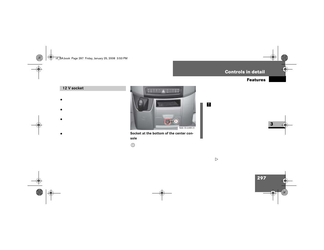 12 v socket | Dodge 2008 Sprinter User Manual | Page 299 / 666