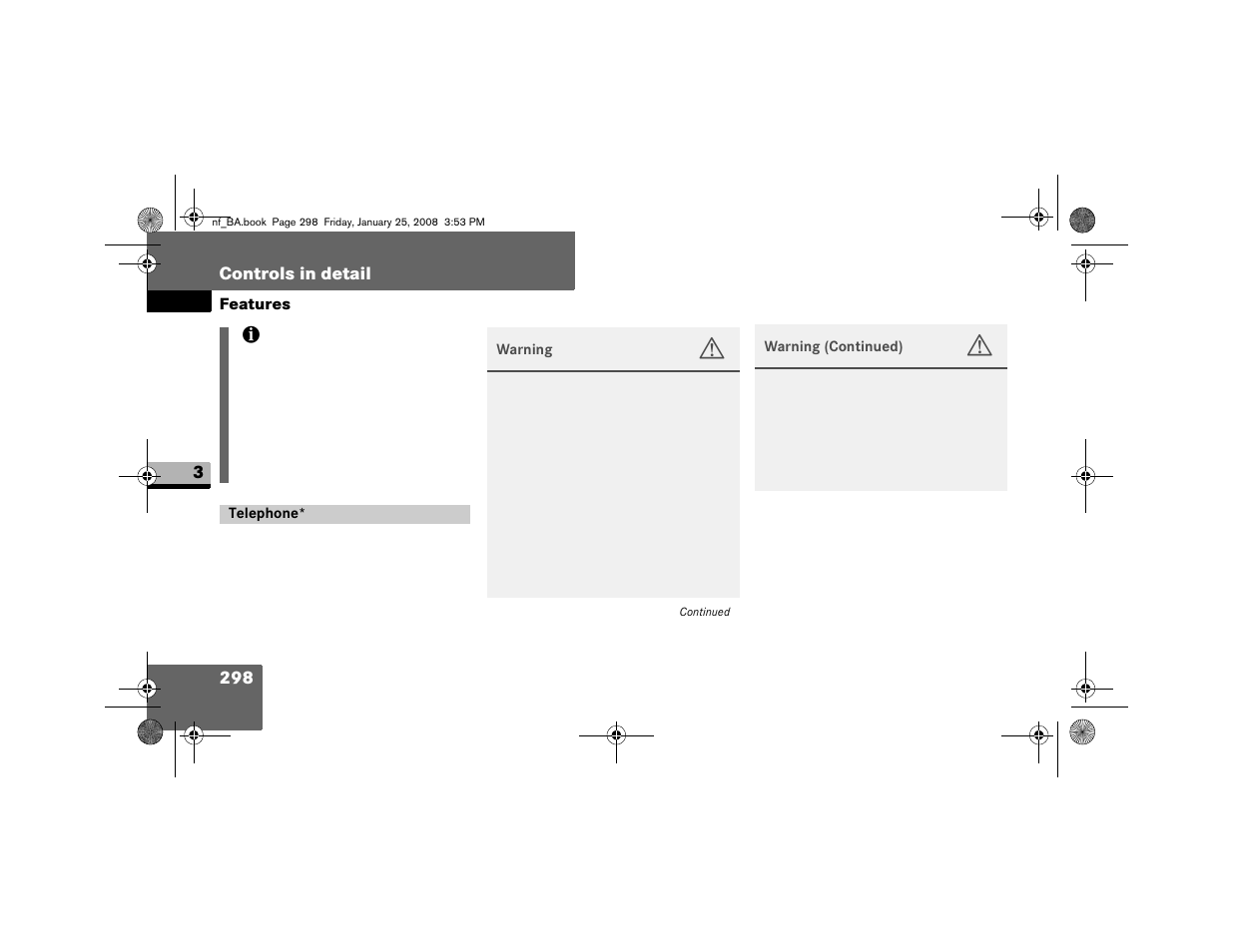 Telephone | Dodge 2008 Sprinter User Manual | Page 300 / 666