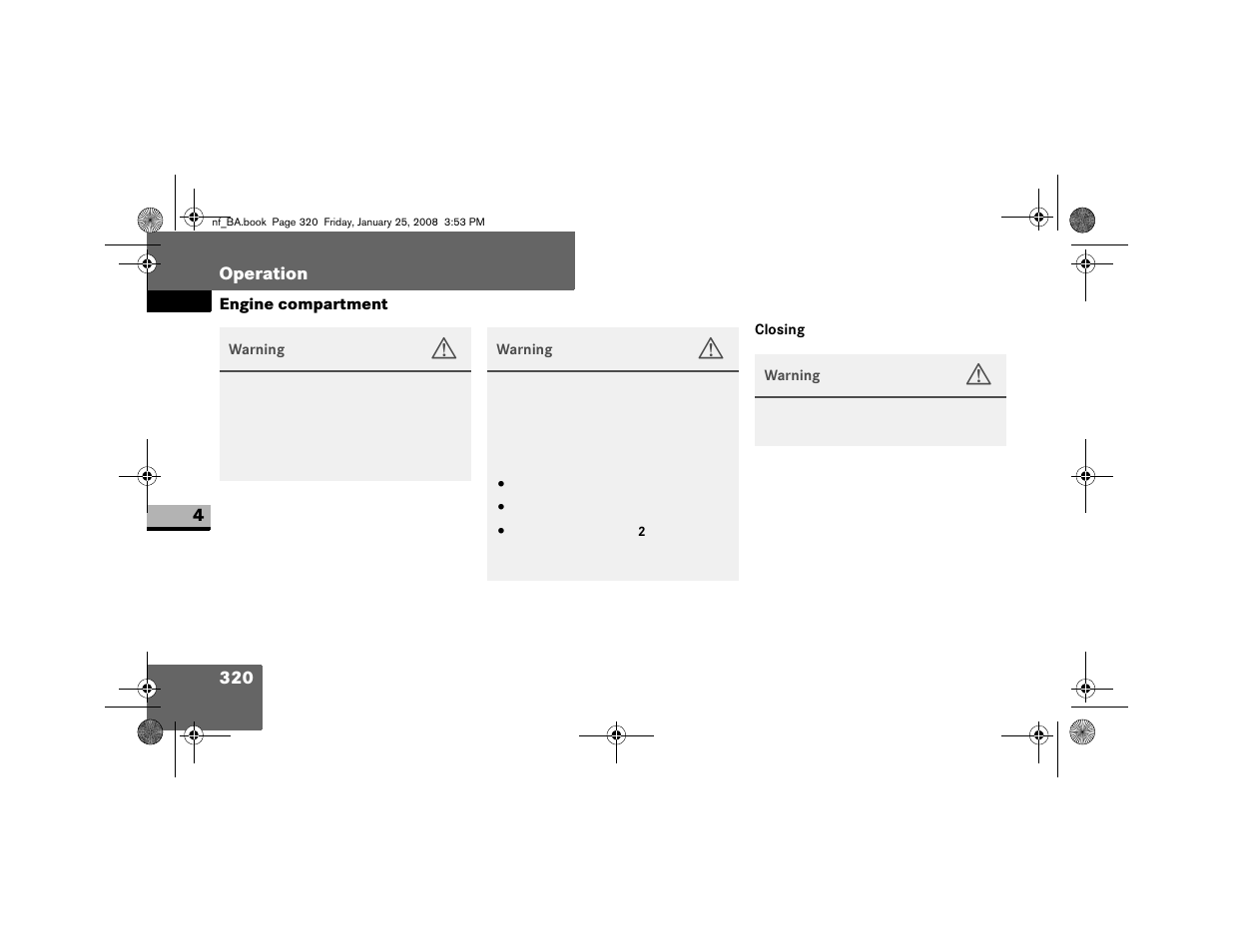 Closing | Dodge 2008 Sprinter User Manual | Page 322 / 666