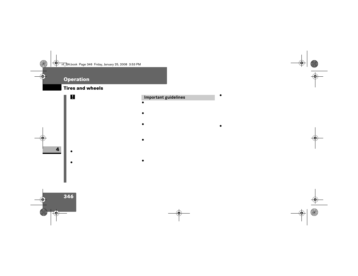 Important guidelines | Dodge 2008 Sprinter User Manual | Page 348 / 666