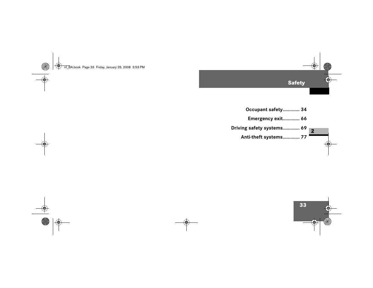 Safety | Dodge 2008 Sprinter User Manual | Page 35 / 666