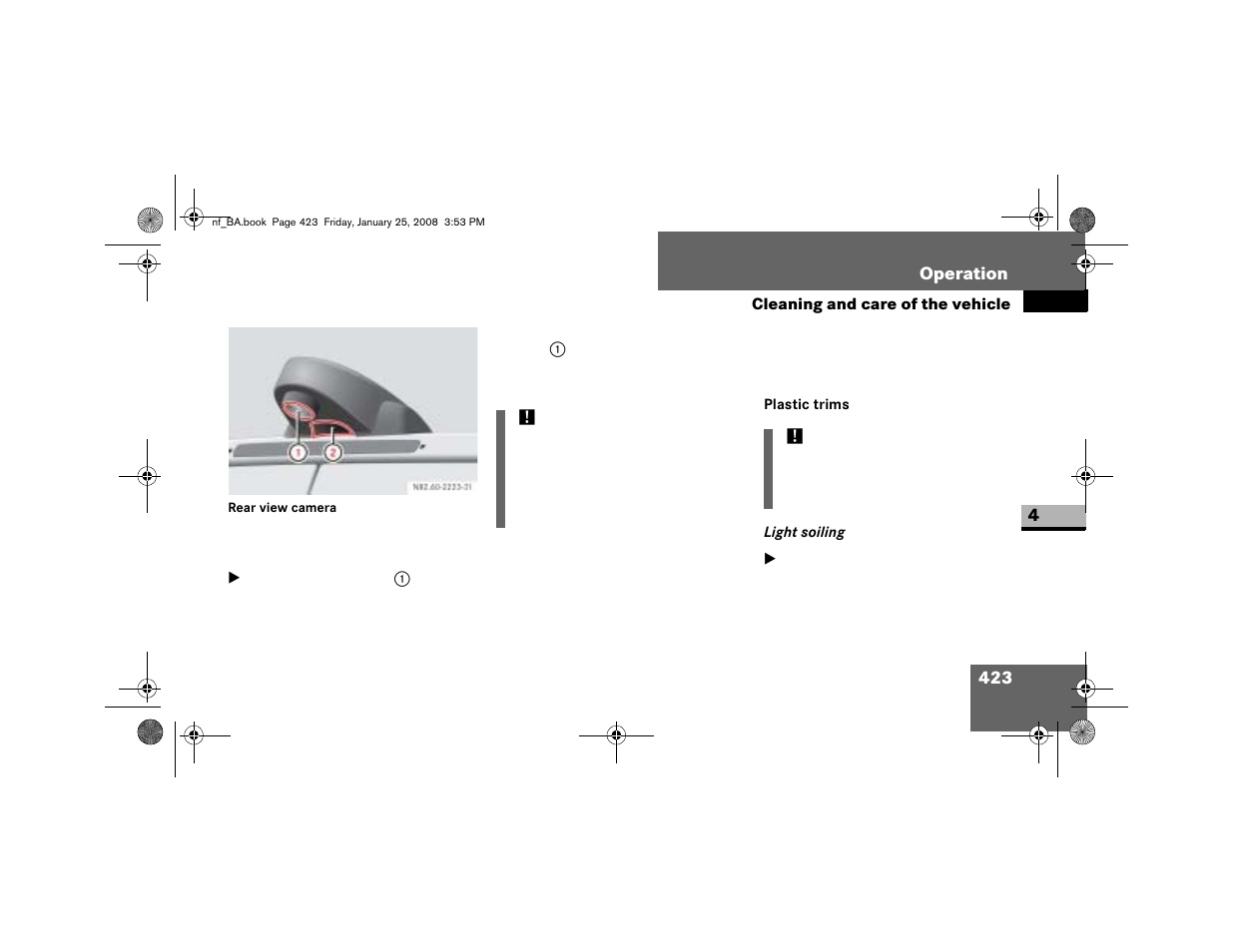 Plastic trims | Dodge 2008 Sprinter User Manual | Page 425 / 666