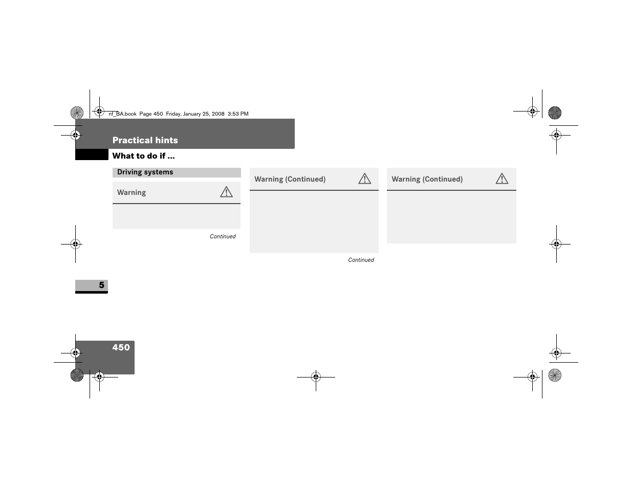 Driving systems | Dodge 2008 Sprinter User Manual | Page 452 / 666