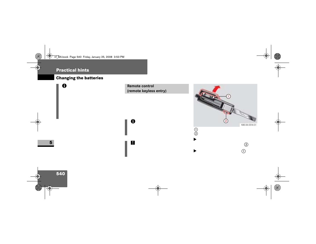 Remote control (remote keyless entry) | Dodge 2008 Sprinter User Manual | Page 542 / 666