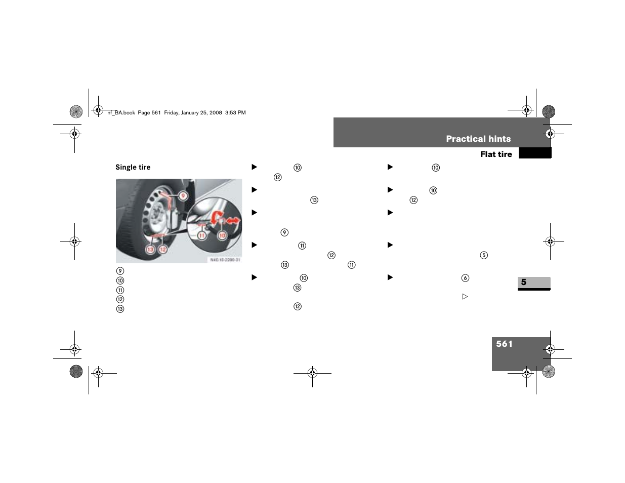 Single tire | Dodge 2008 Sprinter User Manual | Page 563 / 666