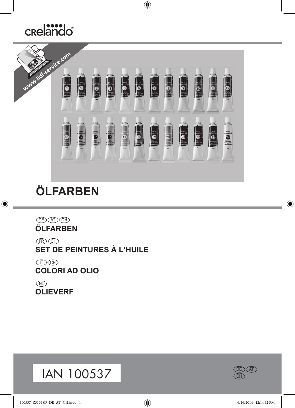 Crelando Z31638D User Manual | 4 pages