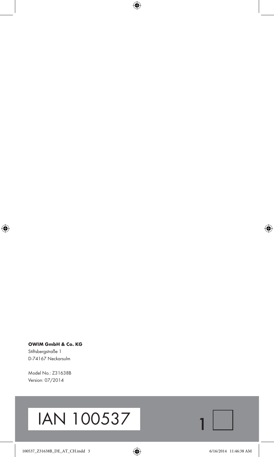 Crelando Z31638B User Manual | Page 4 / 4