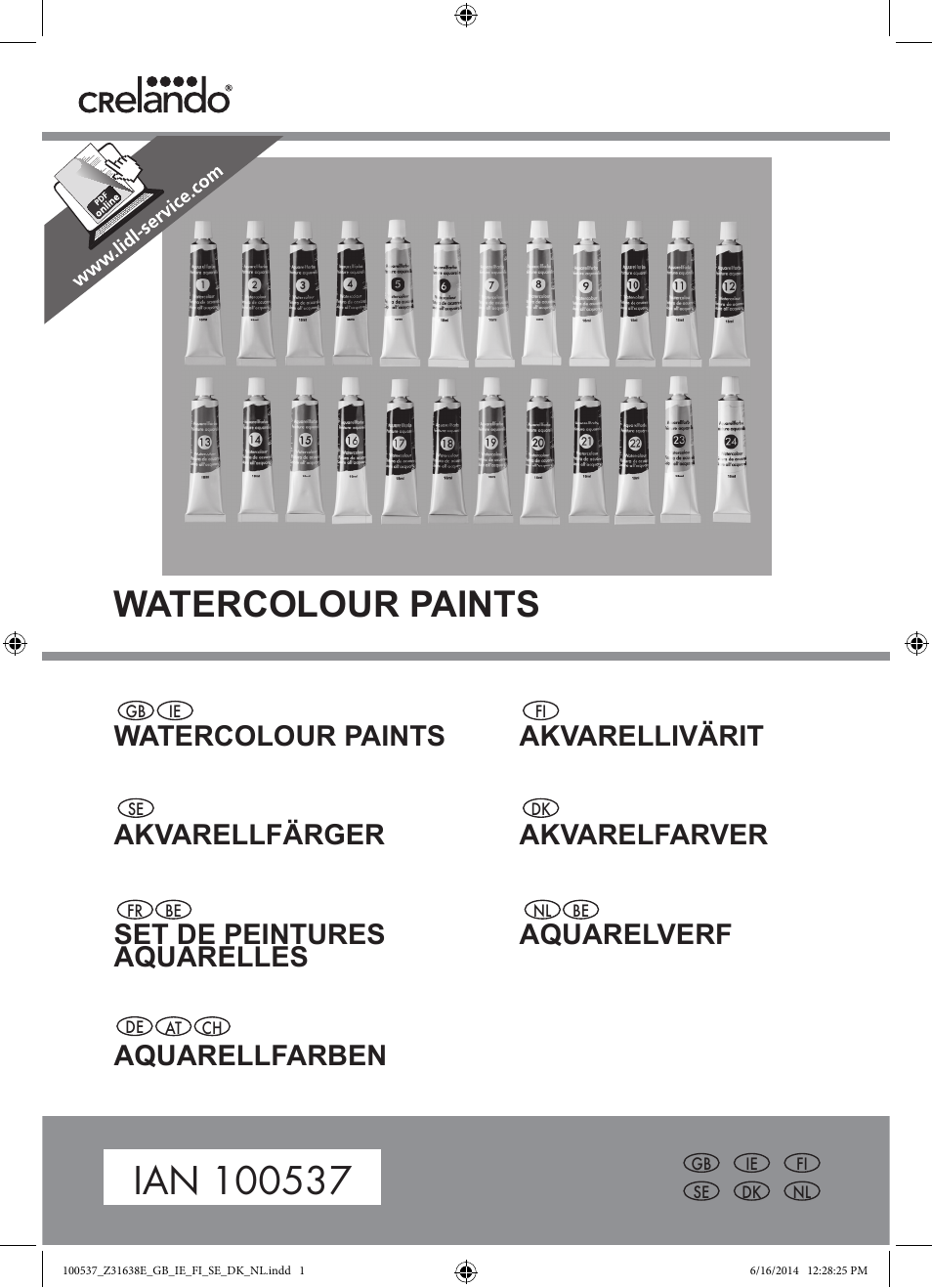 Crelando Z31638E User Manual | 4 pages