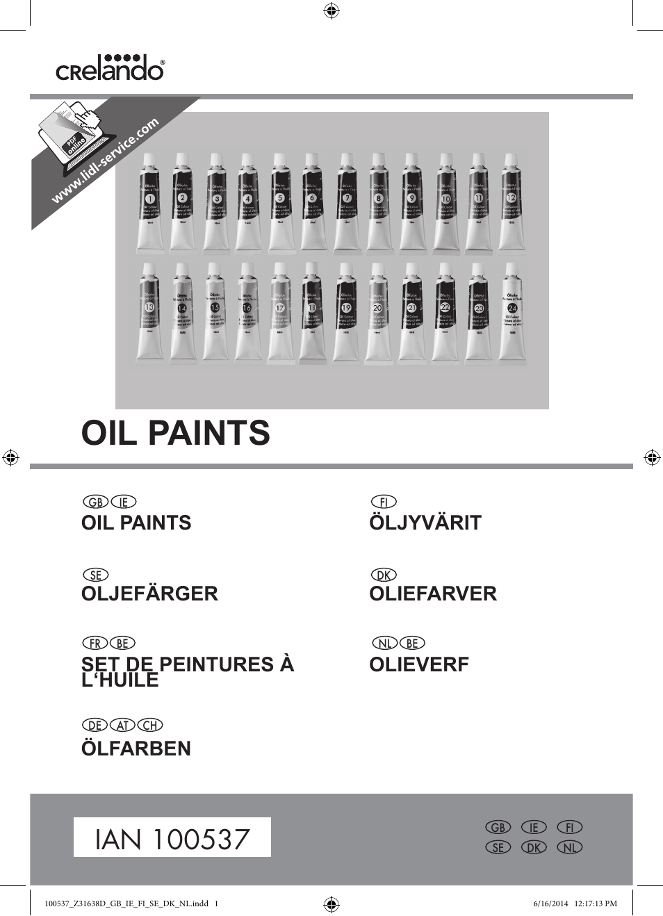 Crelando Z31638D User Manual | 6 pages