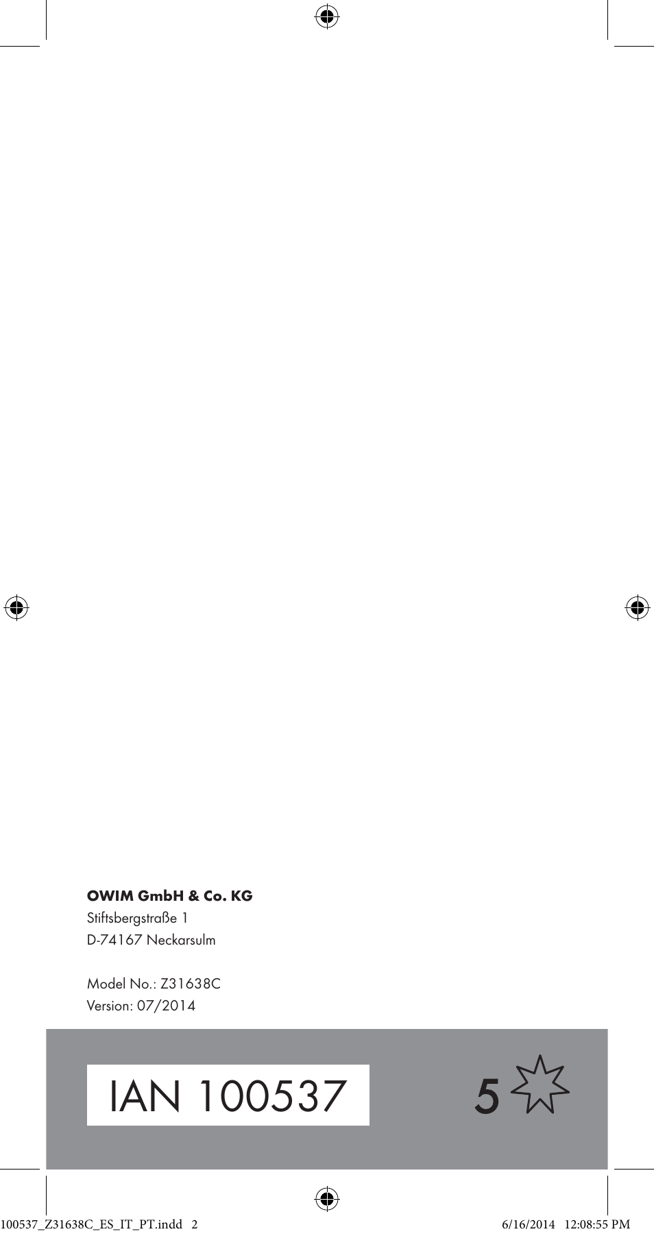 Crelando Z31638C User Manual | Page 4 / 4
