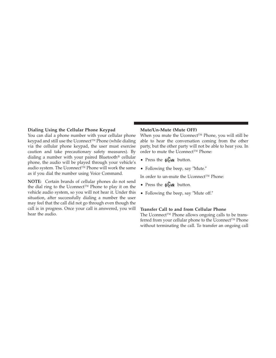 Advanced phone connectivity | Dodge 2010 Dakota User Manual | Page 105 / 450