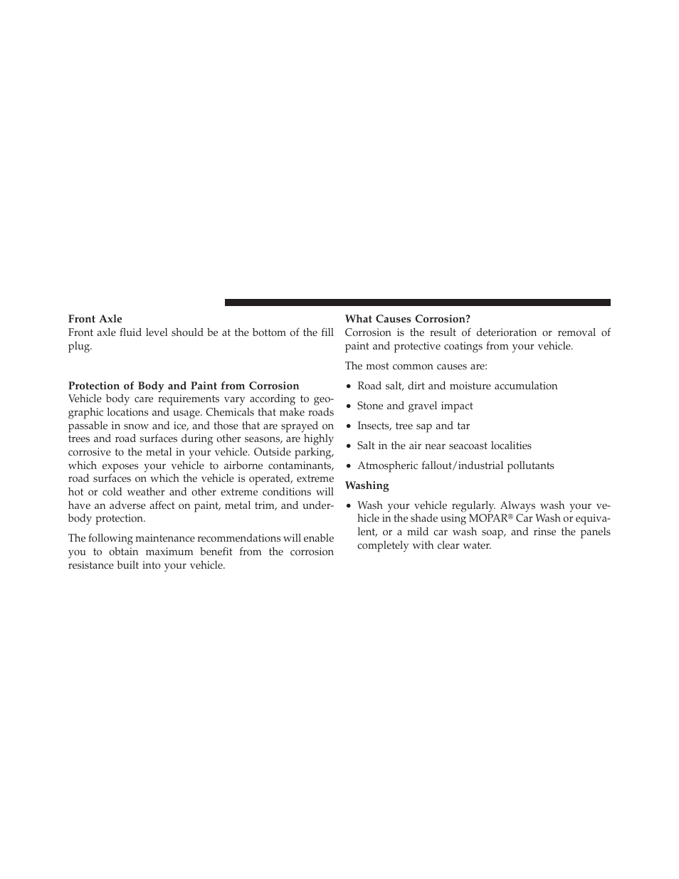 Appearance care and protection from corrosion, Appearance care and protection from, Corrosion | Dodge 2010 Dakota User Manual | Page 381 / 450