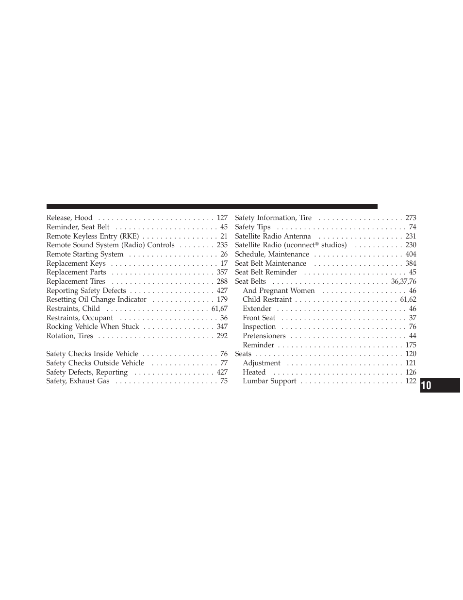 Dodge 2010 Dakota User Manual | Page 444 / 450