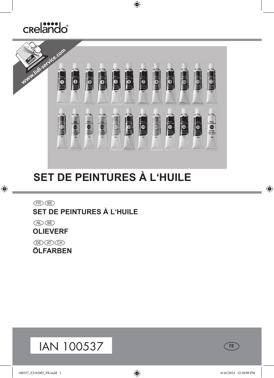 Crelando Z31638D User Manual | 4 pages