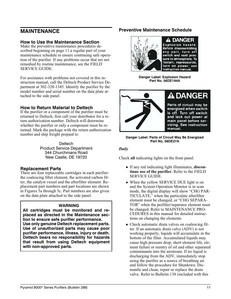 Au to matic drain valves ( advs ) 9, Adv ad just ment 9, Op er a tion 9 | Air flow 9, Start-up 9, Automatic drain valves (advs), Adv adjustment, Operation, Airflow, Start-up | Deltech Fitness PYRAMID 8000 User Manual | Page 15 / 28